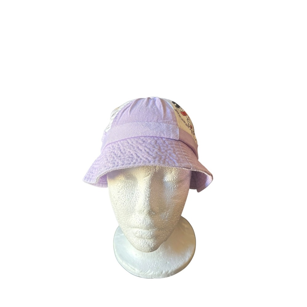 Disney Minnie Mouse Purple Bucket Hat Kids One Size Just For Kids 90s AS IS